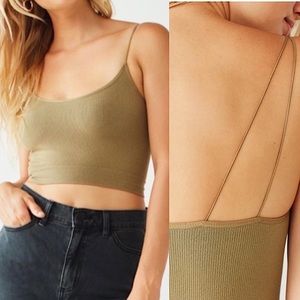 Urban Outfitters Markie Olive Seamless Crop Cami